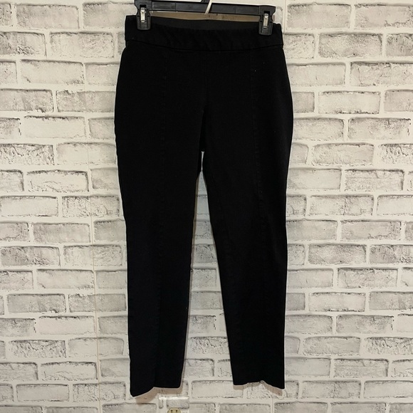 a new day Pants - Women’s A New Day solid black pull-on pants ankle length Size 4